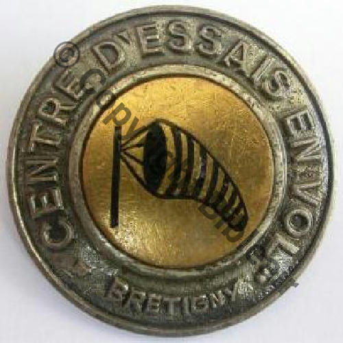 BRETIGNY NH CEV Badge MANCHE AIR  AB.P Eping Dos lisse 42mm 1946 Sc.lamourelle 24Eur(x2) 